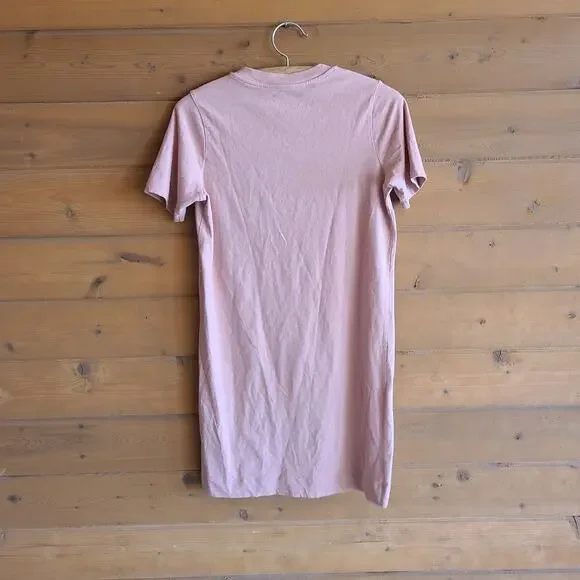 Everlane Dress Weekend Tee Cameo Pink XS Pocket Mini Short Sleeve Blush Preppy - Picture 3 of 4